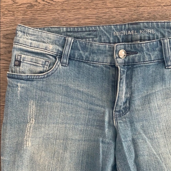 MICHAEL KORS BLUE JEANS BELL BOTTOMS FLARE - Picture 4 of 5